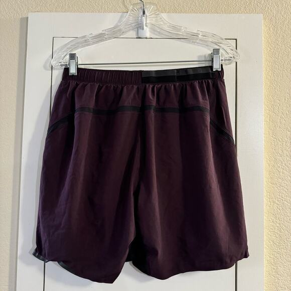 Lululemon Surge Shorts Brief Lined 7" Men’s Purple Pockets Size Medium - Picture 4 of 6